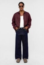 قميص لينين - عنابي - Image 3