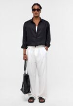 قميص لينين - أسود - Image 3