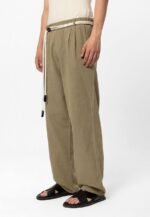 ⁦بنطلون قطن بحزام حبل - أخضر⁩ - الصورة ⁦3⁩