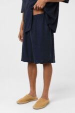 شورت لينين - أزرق كحلي