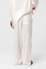 بنطلون لينين - أبيض - Image 3