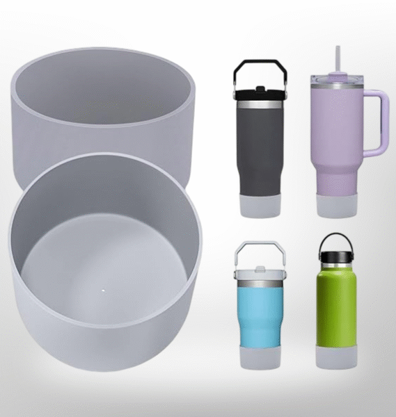 غطاء سيليكون ستانلي – رمادي (طقم من قطعتين)